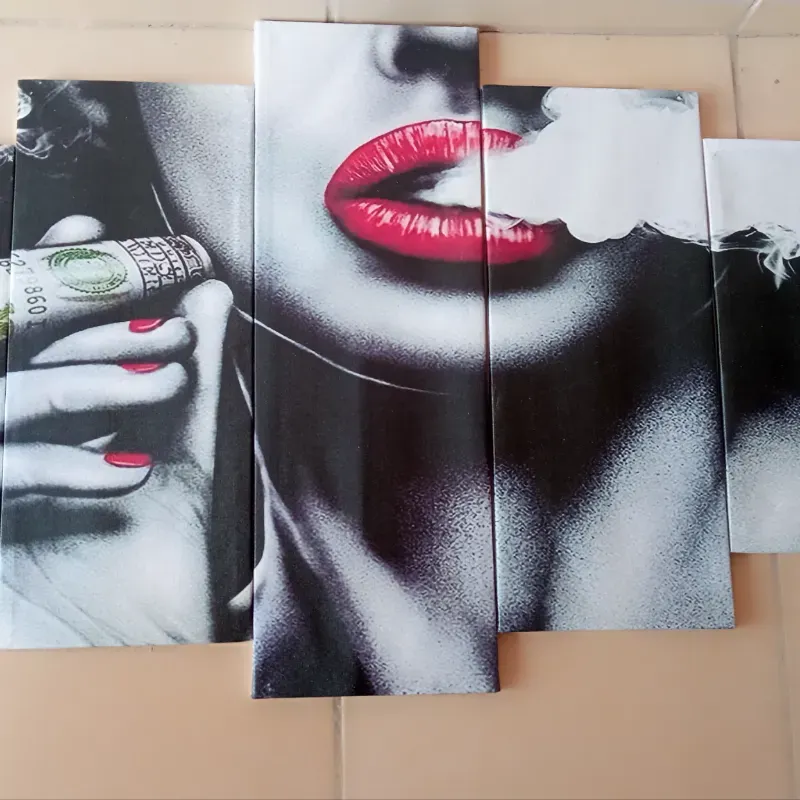 CUADRO IMPRESO EN LIENZO ROSTRO DE MUJER 