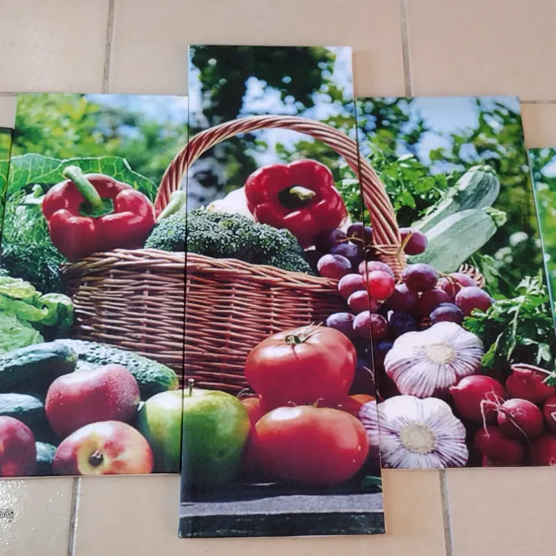 Cuadros cesta con frutas 