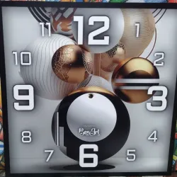 RELOJ DE PVC CUADRADO 