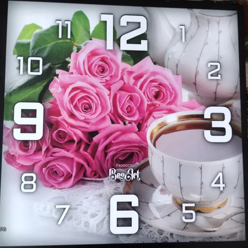 RELOJ DE PVC CUADRADO 