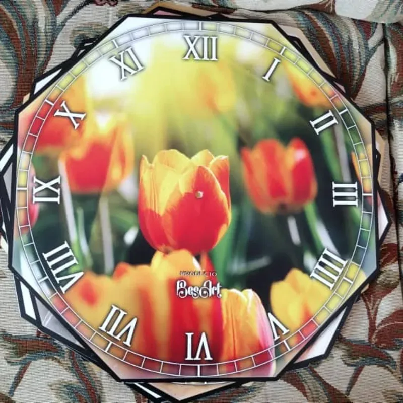 RELOJ DE PVC HEXAGONAL 
