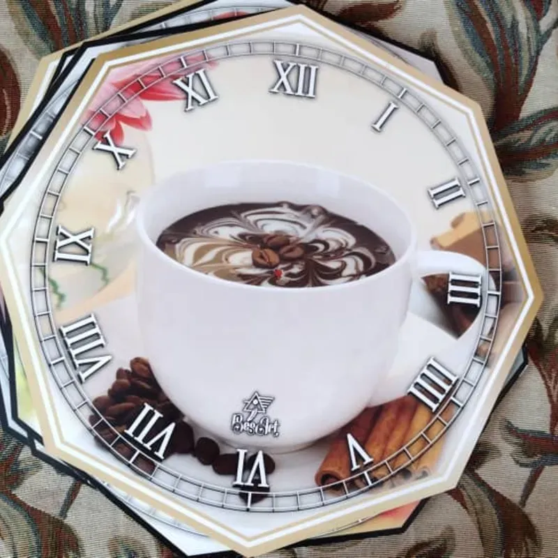 RELOJ DE PVC HEXAGONAL 