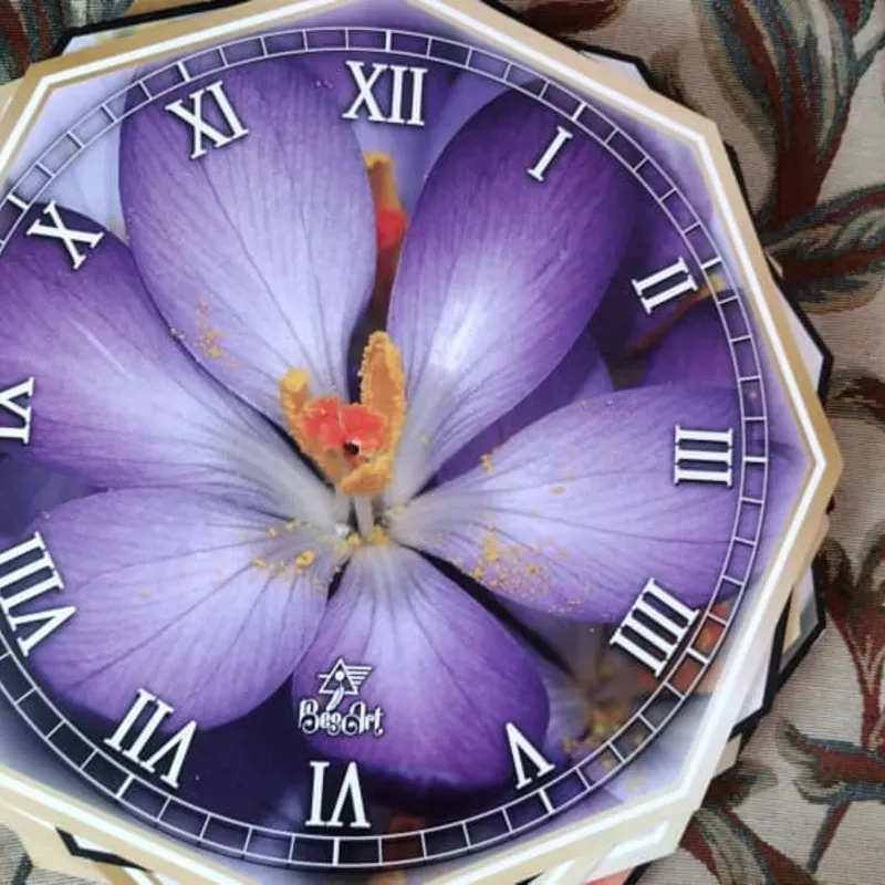 RELOJ DE PVC HEXAGONAL 
