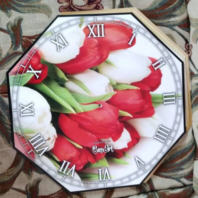 RELOJ DE PVC HEXAGONAL 