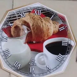 RELOJ DE PVC HEXAGONAL 