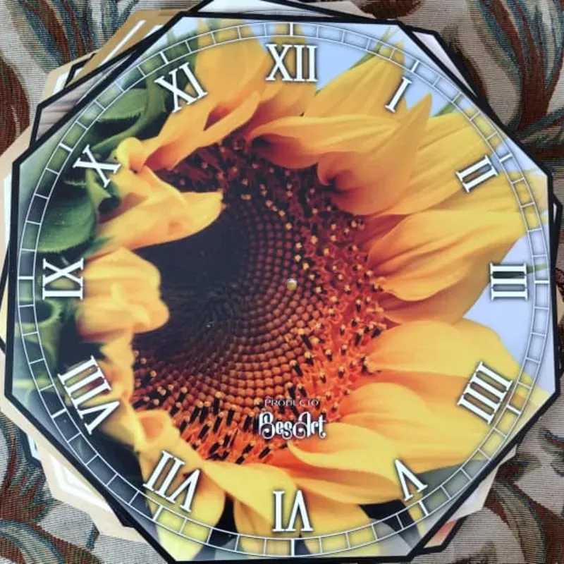 RELOJ DE PVC HEXAGONAL 