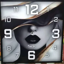 RELOJ DE PVC CUADRADO 