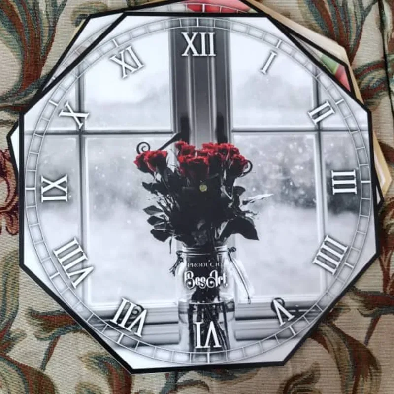 RELOJ DE PVC HEXAGONAL 