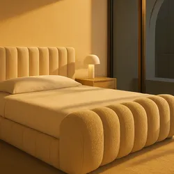 Cama minimalista Bouclé