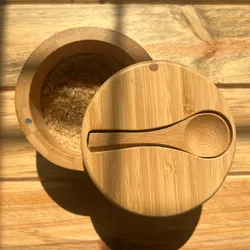 Cuenco de bambú con cucharita