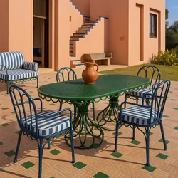 Mesa ovalada Vintage 