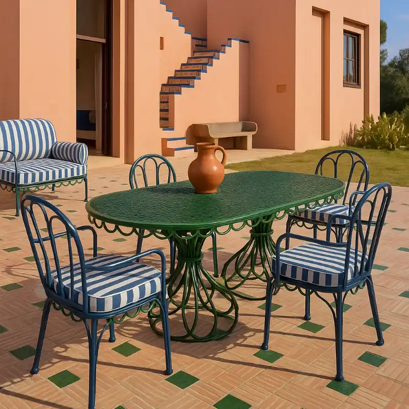 Mesa ovalada Vintage 