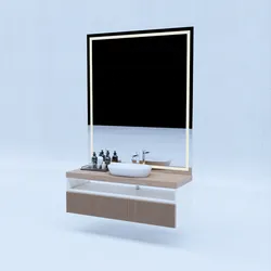 Mueble encimera + espejo 