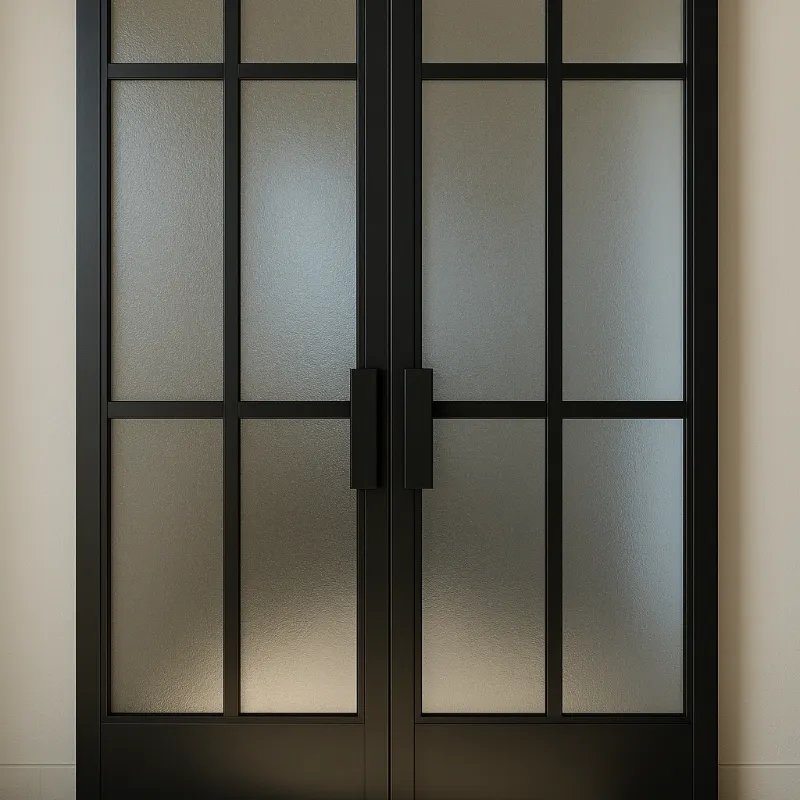 Puerta doble corrediza