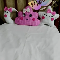 Como de 3 cojines decorativos