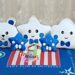 Conjunto de 5 cojines decorativos para cuna