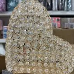 Cofre decorativo metal y cristal