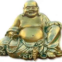 Estatua de buda para la buena suerte