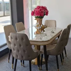 Juego de mesa de 6 sillas