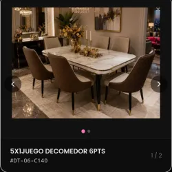 Mesa comedor con sillas