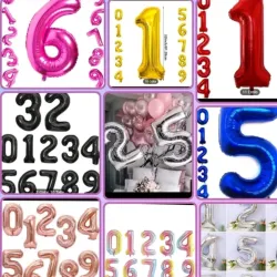 Números inflables. 32 pulgadas (SON GRANDES)
