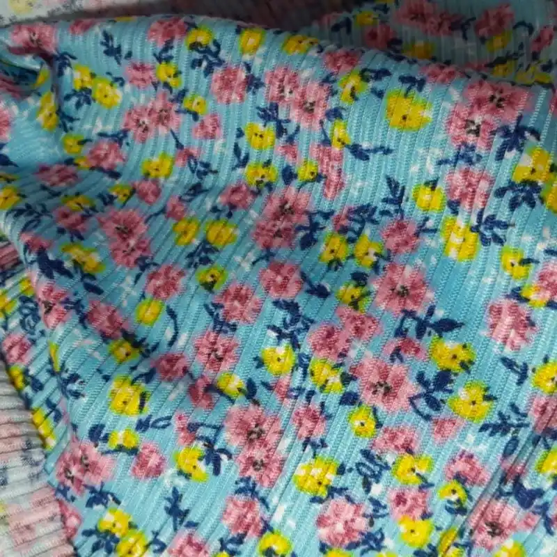 Azul con flores Brush