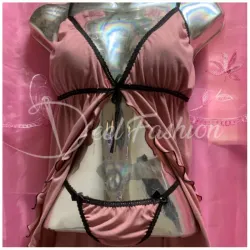 C Lencería Rosa y Negro