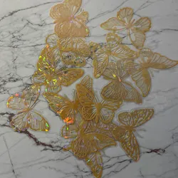 Mariposas doradas (tornasoladas) 