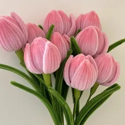 tulipán abierto (limpiapipas)