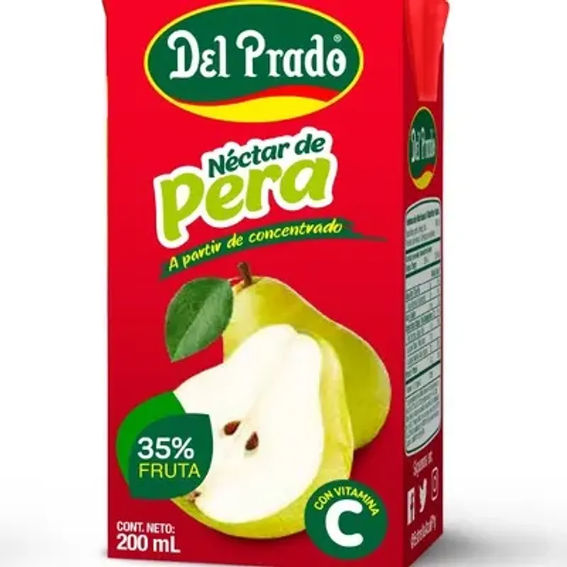 Jugo de caja de pera 