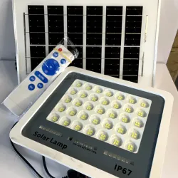 MAGE-Lampara solar con panel y mando para exteriores e interiores, uso doméstico en apagón luz de emergencia súper brillante lámpara impermeable luz de patio exterior-200W