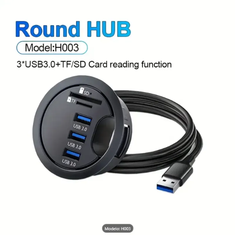 1pc Hub de alta velocidad USB2.0/3.0