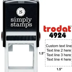 4924  printy 4.0 negro, almohadilla azul	