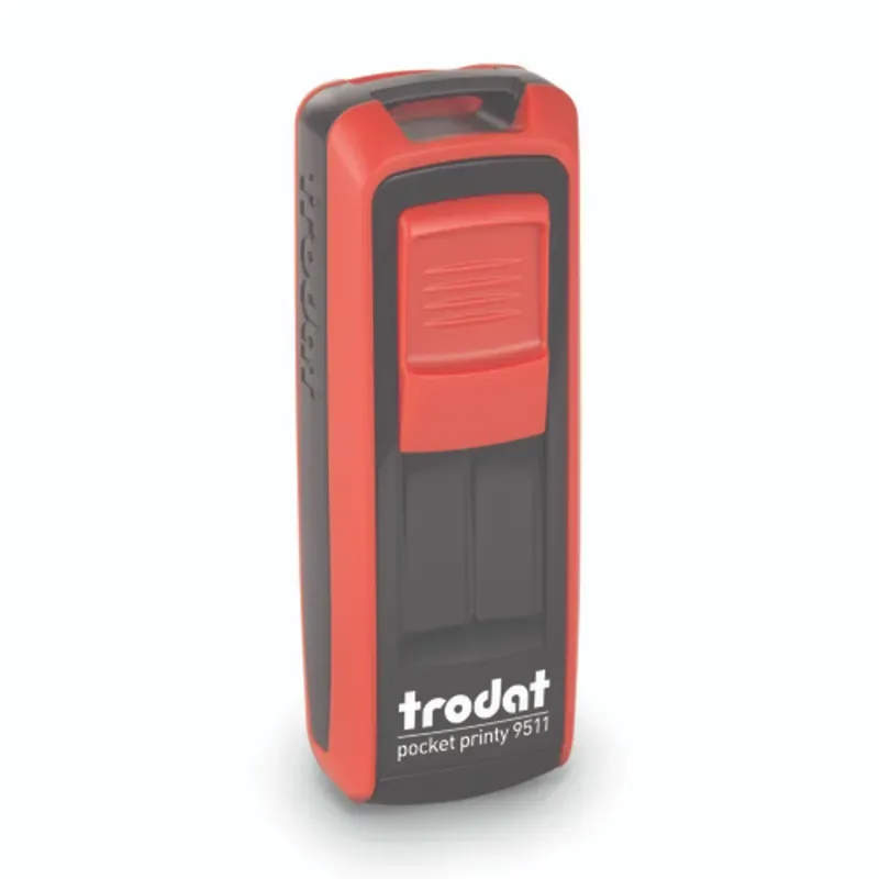 9511 pocket printy, rojo fuego  almohad azul