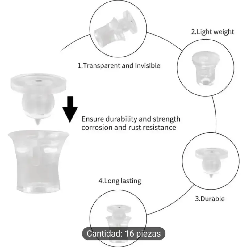Accesorios de montaje de plástico