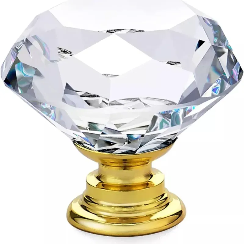 Agarraderas de cristal forma diamante