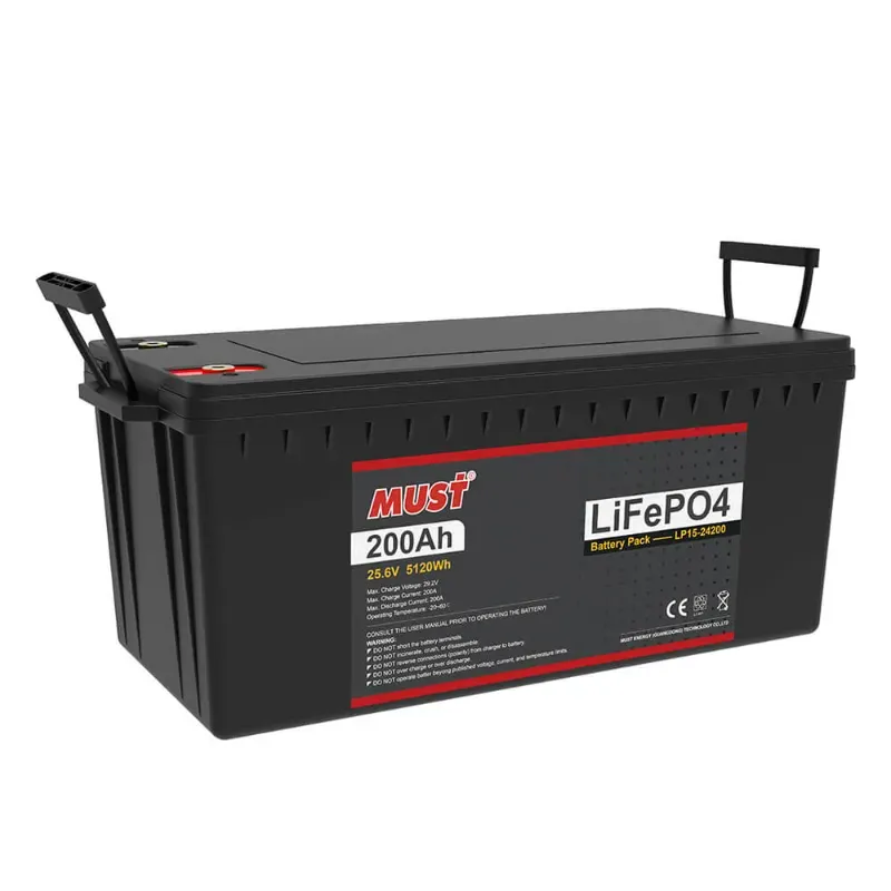 Batería Livepo4 25,6 v 200ah LP15-24200