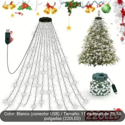 Cadena de luces LED navideña