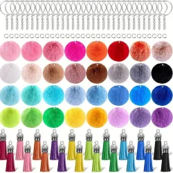 Conjunto de 160/80 llaveros con borla de bola