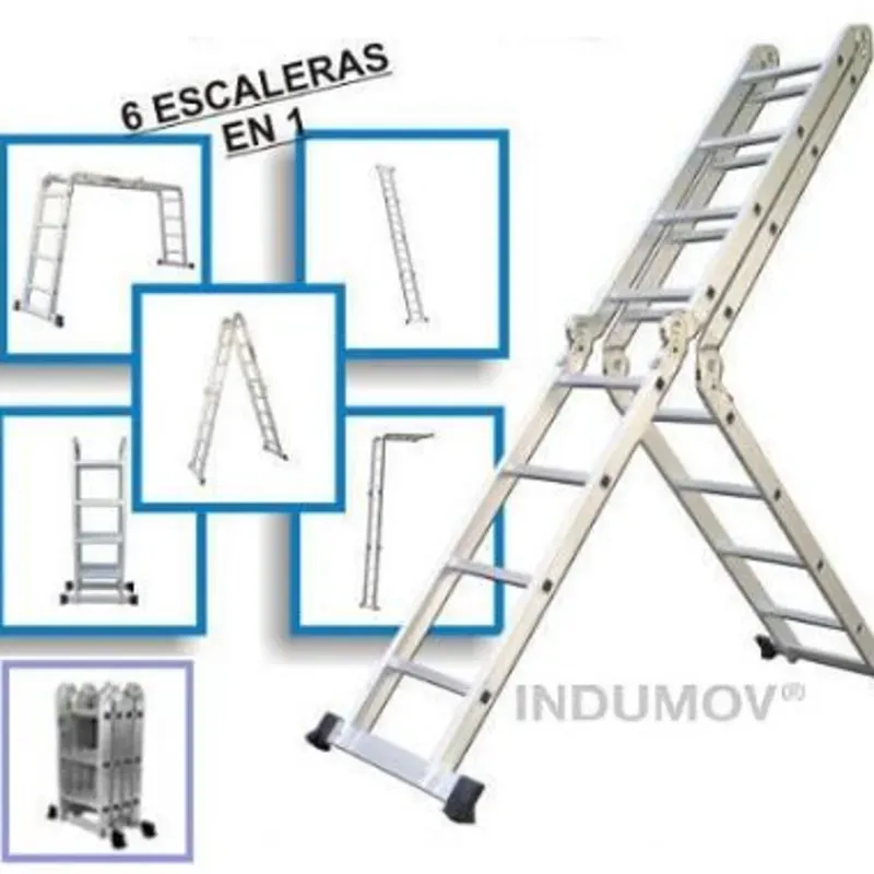 Escalera aluminio  multipropósito 4*2 