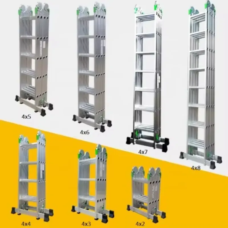 Escalera aluminio  multipropósito 4*2 