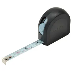La cinta métrica de resistente acero