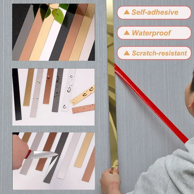 Rollo de moldura autoadhesiva flexible 20mm 5m/rollo