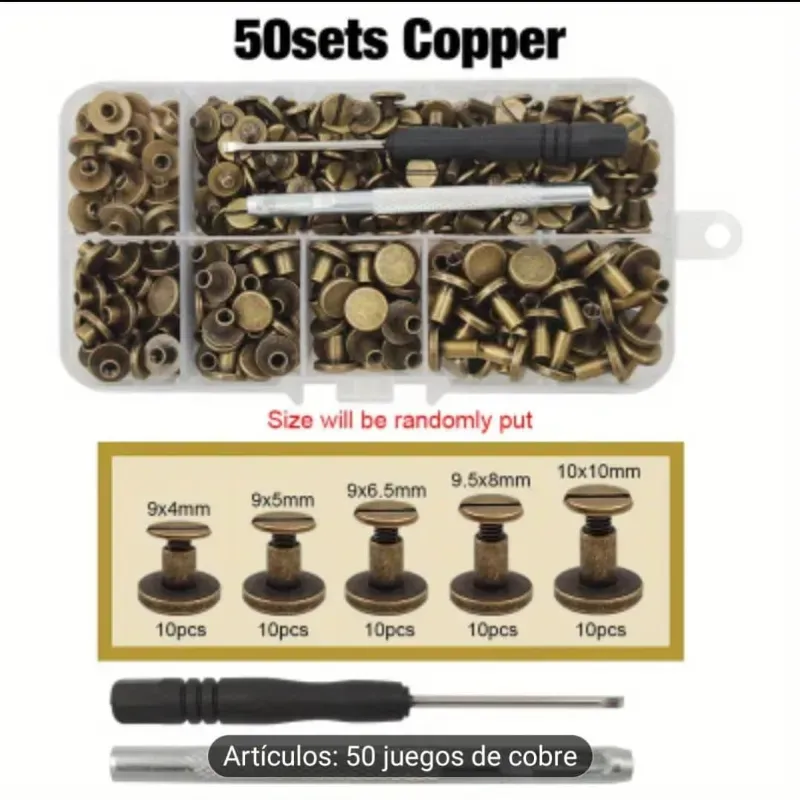 Sets Metal Solido Tornillo