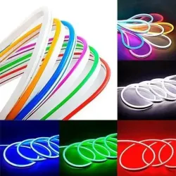 Tira neón Flex primera generación 12v ,corte 1 cm .