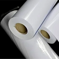 Vinilo autoadhesivo blanco brillo