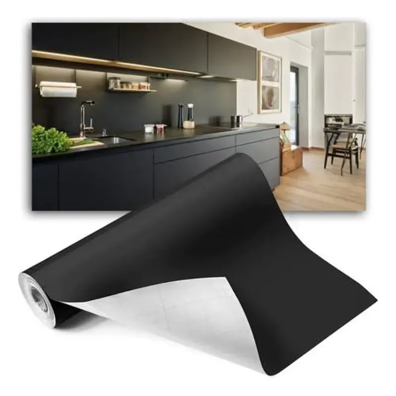 Vinilo de corte negro brillo