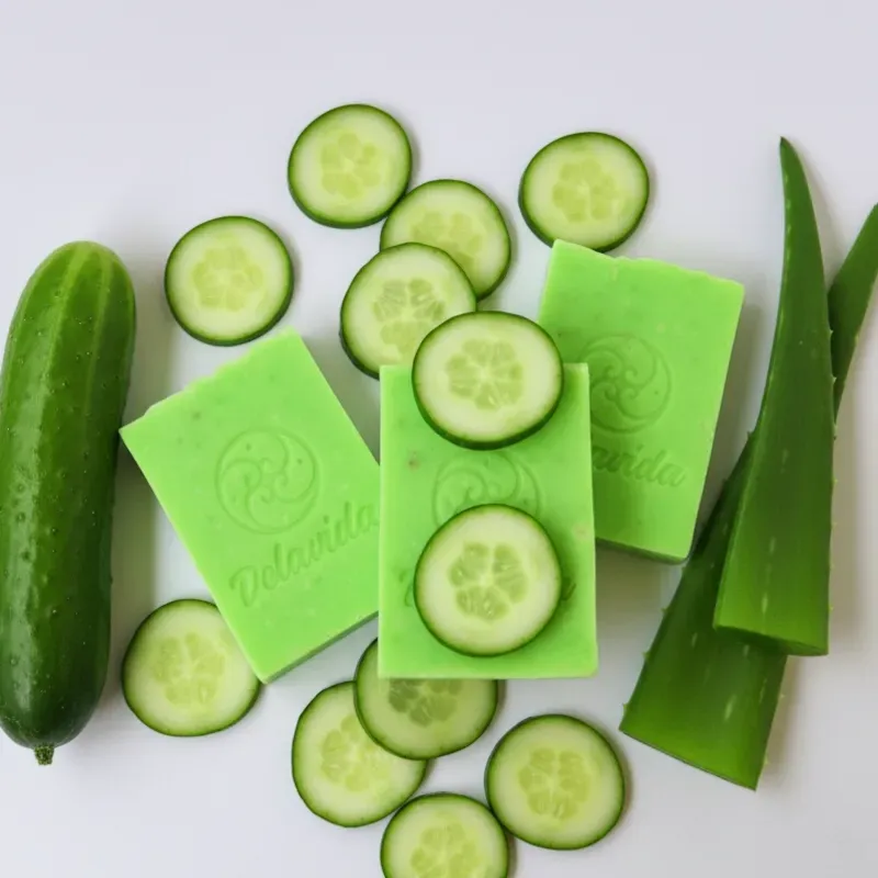 Jabón de aloe y pepino 100g