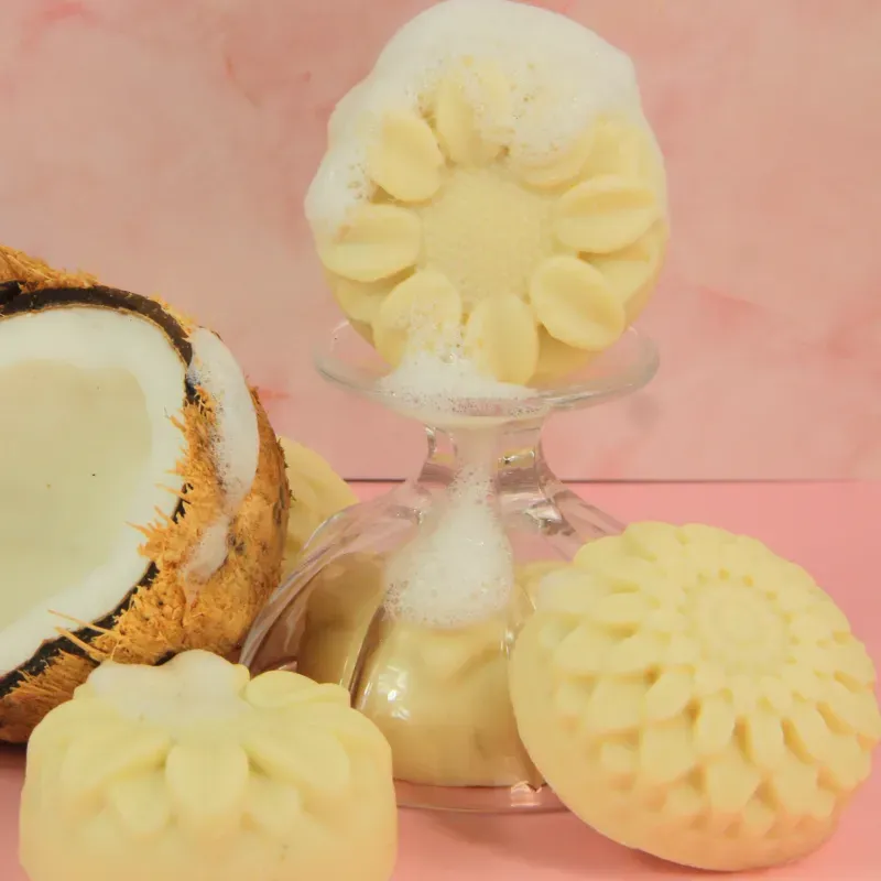 Jabón de leche de coco 100g