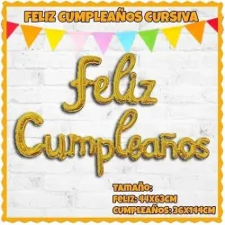 Cartel inflable Feliz Cumpleaños